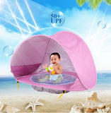 Baby Beach Tent Kids Outdoor Camping Easy Fold Up Waterproof Up Sun Awning Tent UV-protecting