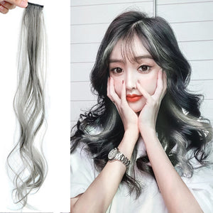 Gradient Female Long Curly Hair Wig Patch